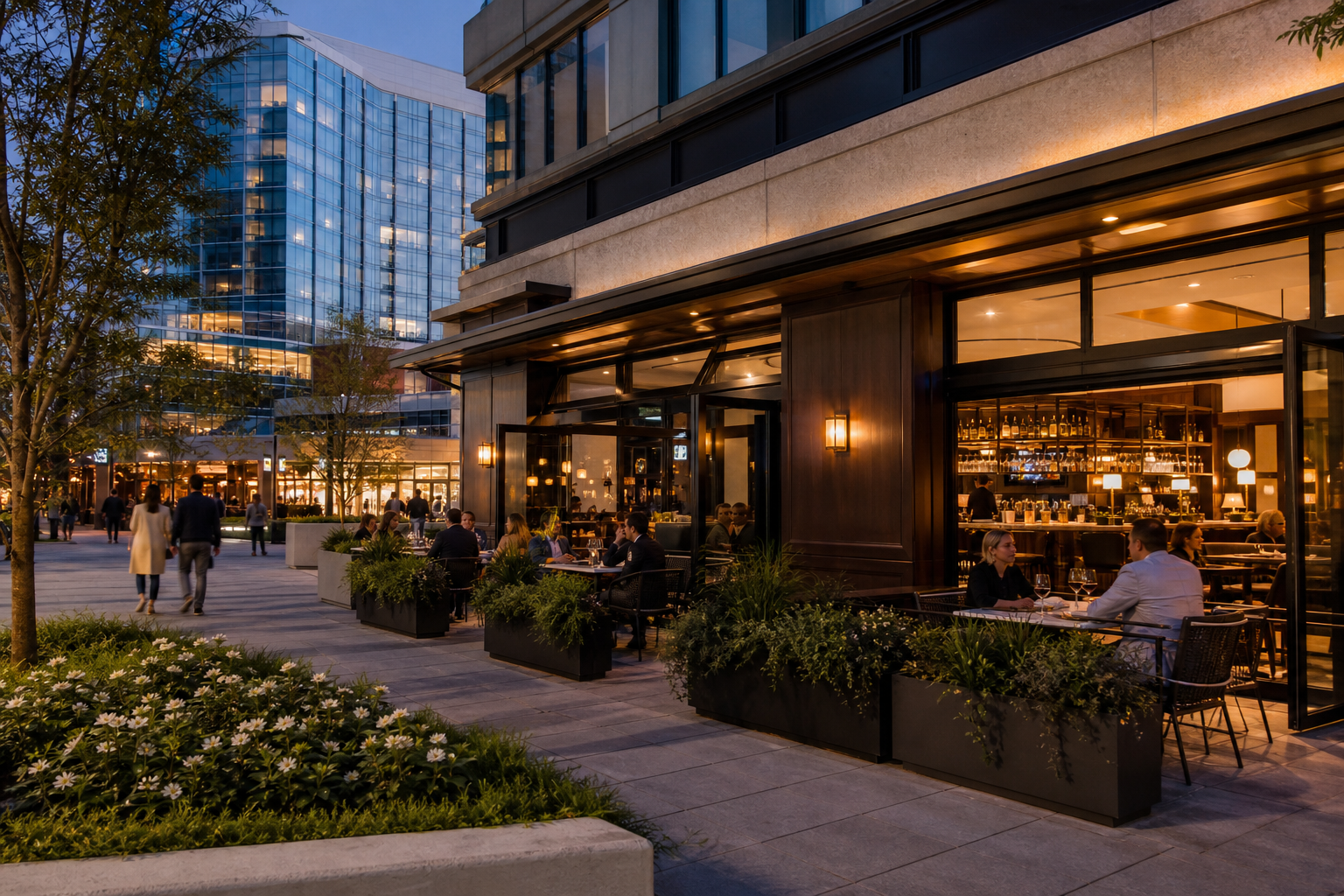 AI-generated editorial concept of Ebbitt House at Reston Station in Reston Virginia; final design may differ