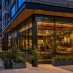 AI-generated editorial concept of Dok Khao Thai Eatery at West Falls in Falls Church, Virginia; final design may differ
