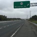Virginia Route 28 at the McLearen Road exit near the Dulles housing study area in Fairfax County