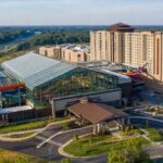 AI-generated editorial concept of the nearly completed Kalahari-style resort and indoor waterpark in Spotsylvania County, Virginia