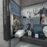 Rendering of the Lincoln Memorial Undercroft Museum exhibit beneath the Lincoln Memorial in Washington DC
