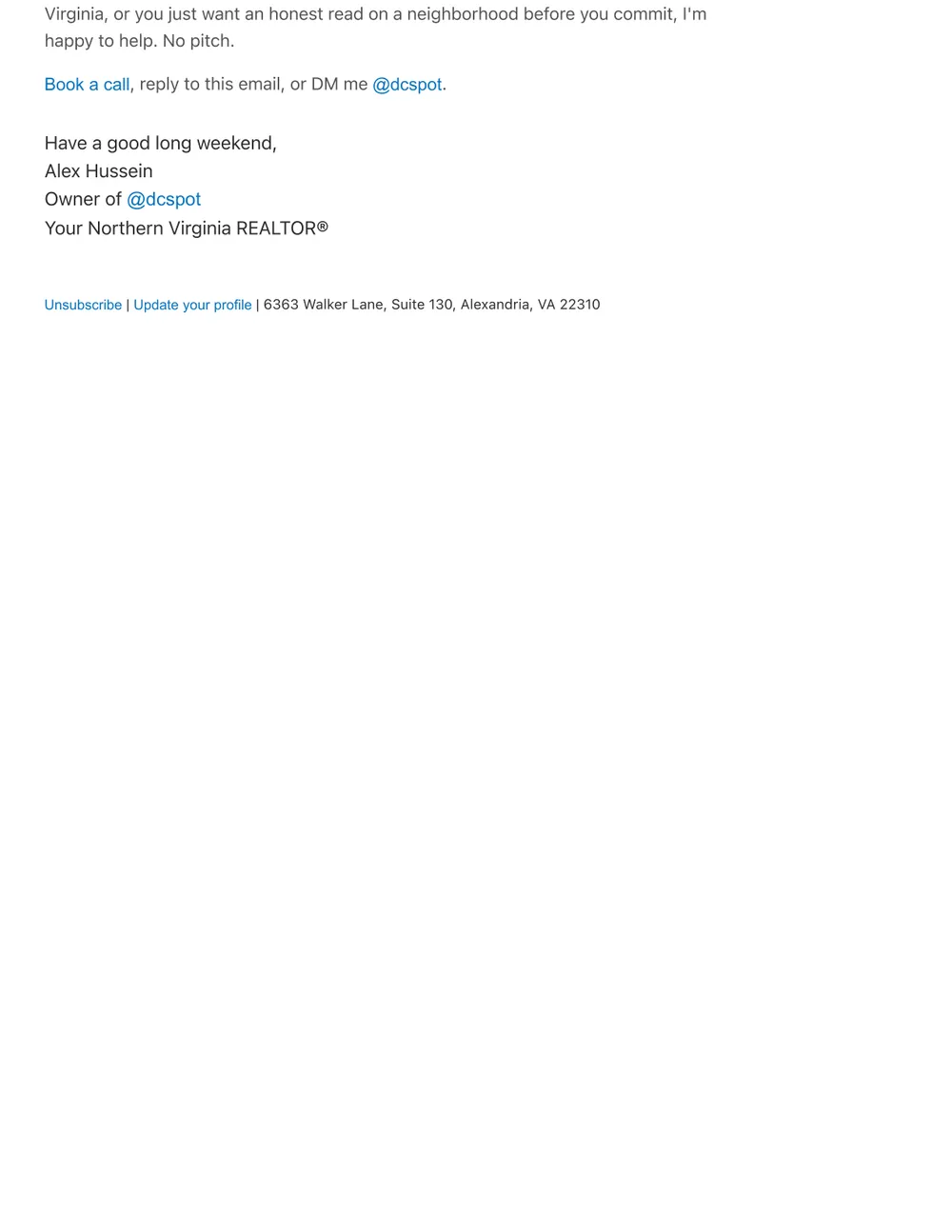 Page 5 of the DC Spot things-to-do newsletter for Labor Day weekend 2026